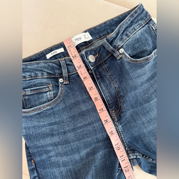 Women’s Mango Blue Flared Jeans - Picture 5 of 9